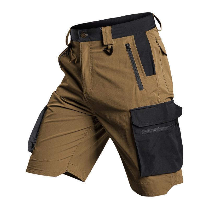 Men's Lightweight Quick-Dry Tactical Shorts - Breathable, Elastic, Fast-Drying Outdoor Workwear & Mountaineering Pants