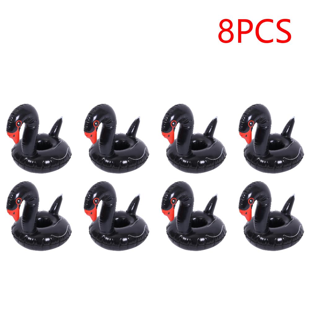 Inflatable Cup Holder PVC Swan Beverage Glass Holder Portable Water Inflatable Coasters for Holiday Birthday Party