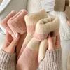 4 Pairs Thickened Terry Socks, Warm & Comfy Mid Tube, Women's Stockings & Hosiery