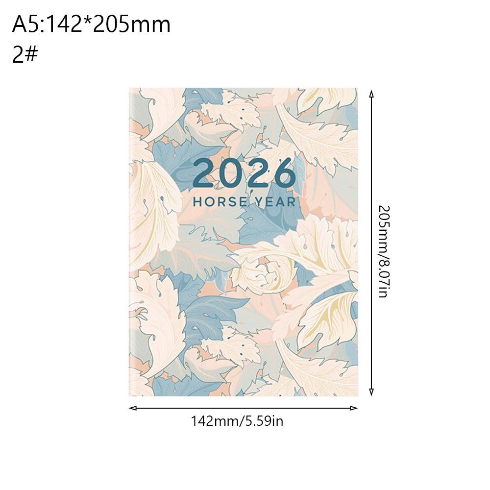 A4 A5 2026 Schedules Notebook 24 Sheets Work Efficiency Agenda Planner Learning Plan Life Check-in 2026 Calendar Planner