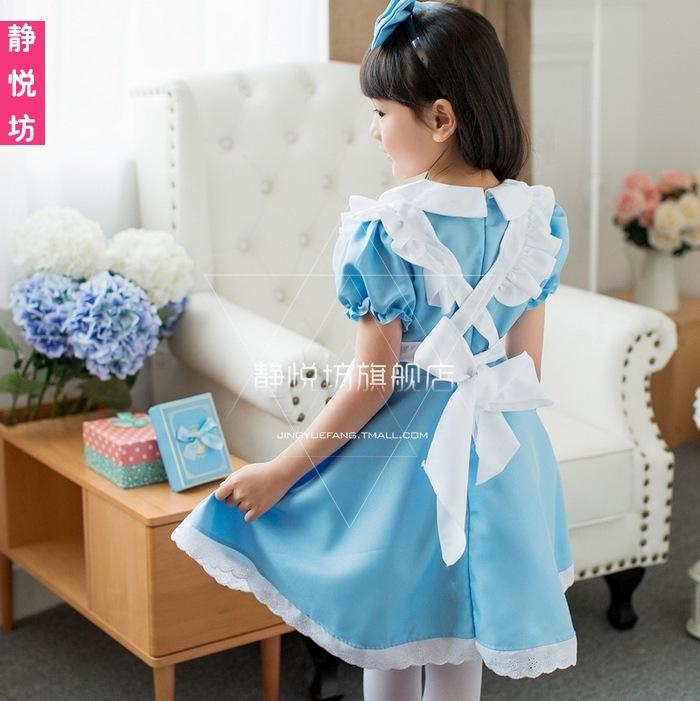 Alice In Wonderland Maid Clothing Maid Clothing Children's Performance Clothing Girls Princess Dress Japan Lotte Same