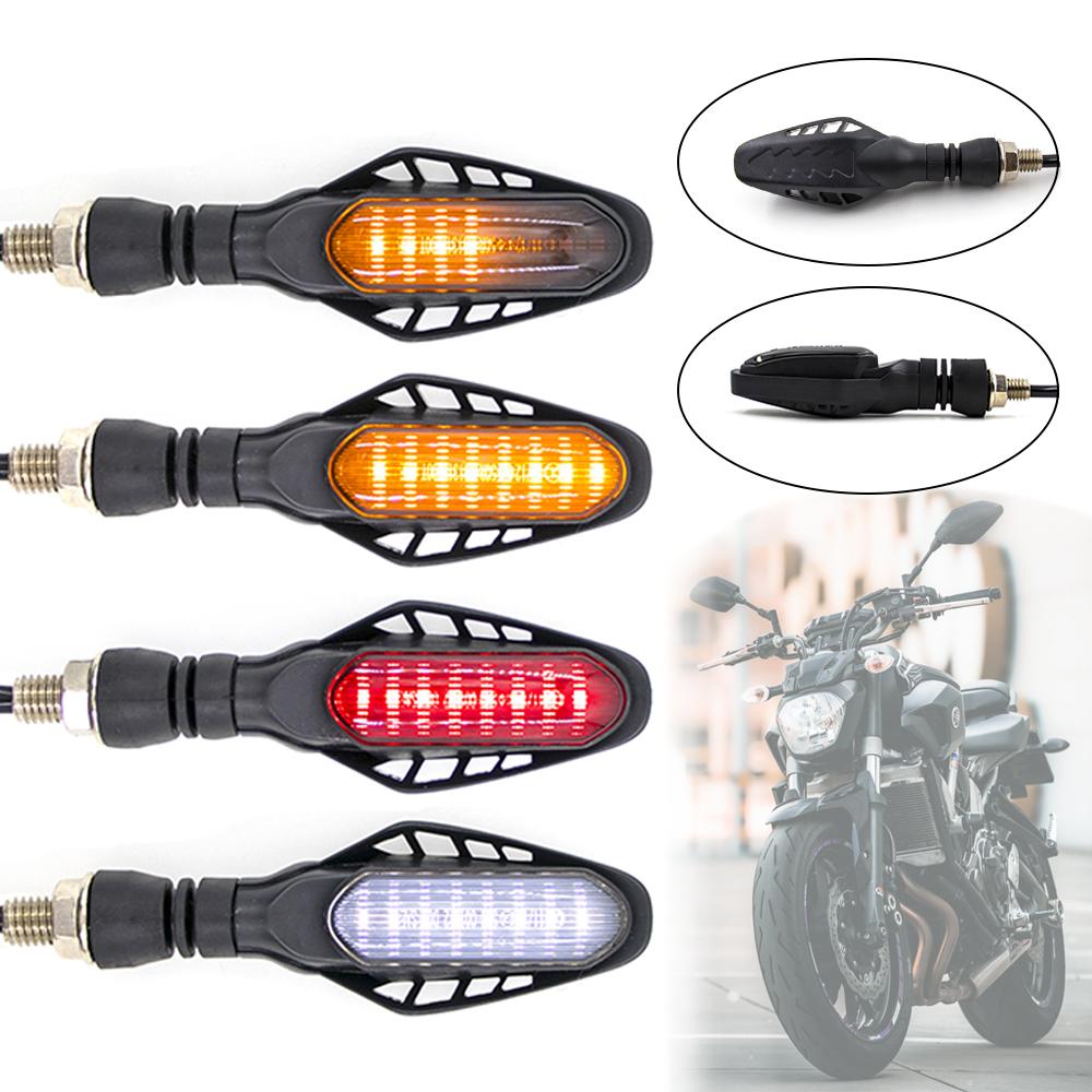

Universal 12V Motorcycle Motorbike LED Turn Signal Tail Light Flowing Flashing Brake DRL Daytime Warning Running