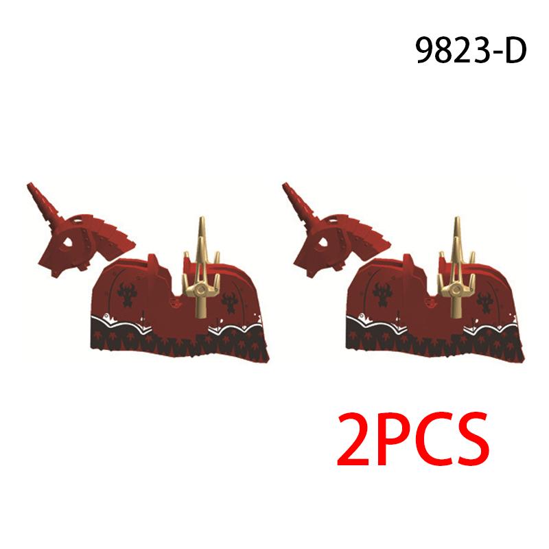 Skeleton Soldier Army King Knight Undead Horse Warrior Bricks Building Block Ringwraith Saddle Roman Soldiers Sword Waffen Toys