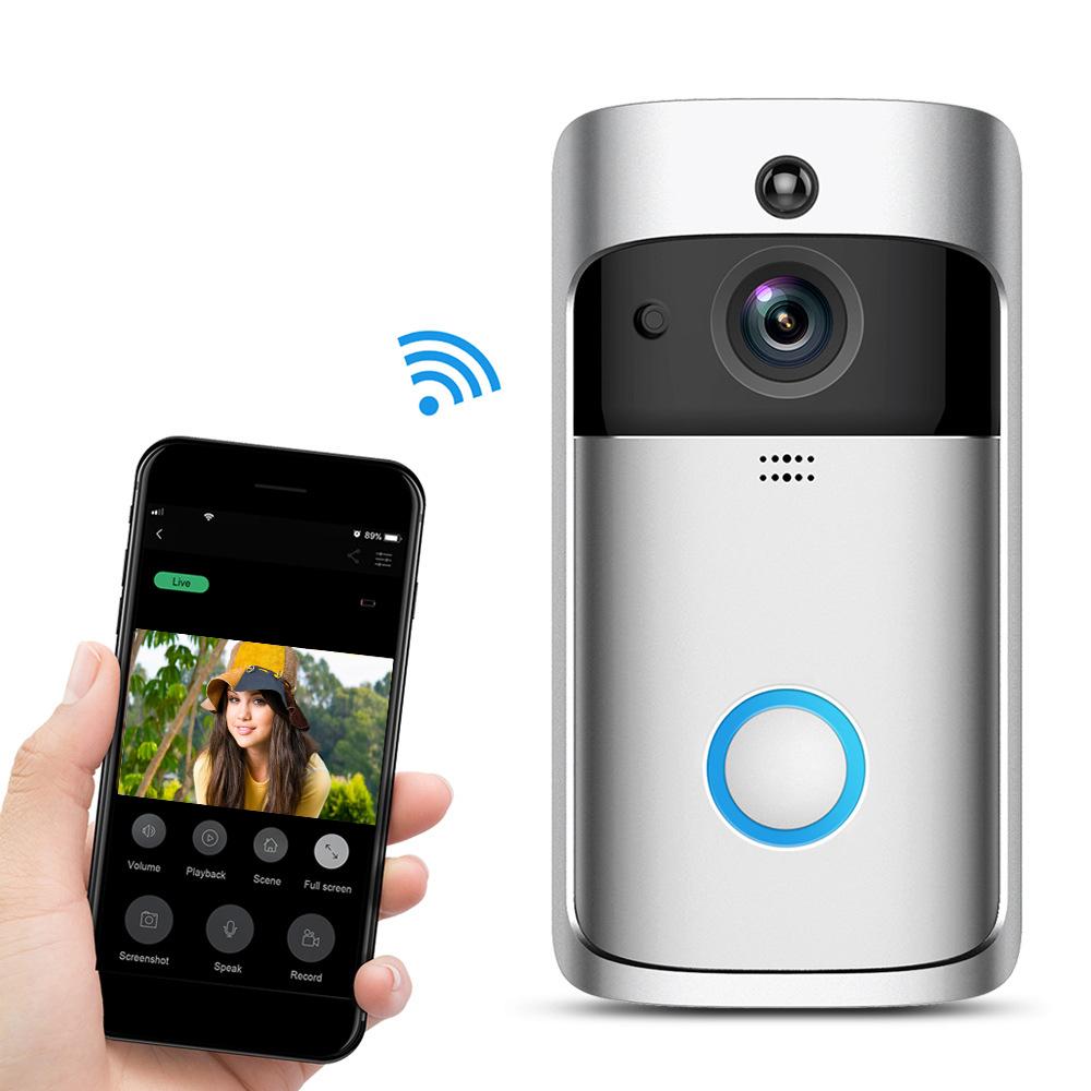 Wifi Wireless Call Intercom Video-Eye Home Door Bell Ring Phone Security Camera Night Vision Doorbell