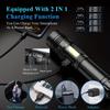 LED Flashlights, 90000 Lumens Zoomable 7 Modes Rechargeable Flash Light For Outdoor Home Hiking Camping Essentials