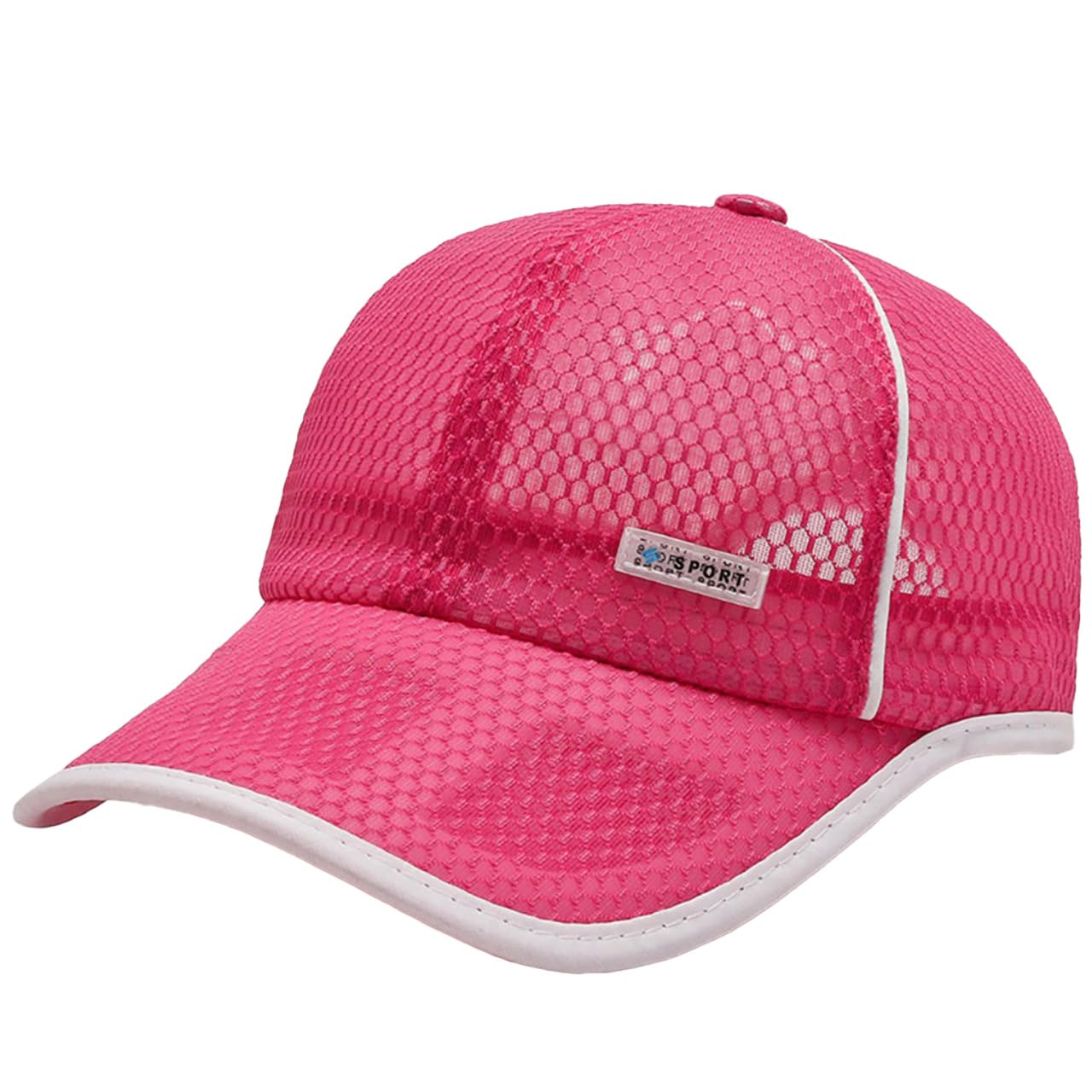 

White Fang Mesh for Active Outdoor and CZA162 Cap, Quick-Drying, Activities, Men s, Women s, Kids, (Rose)