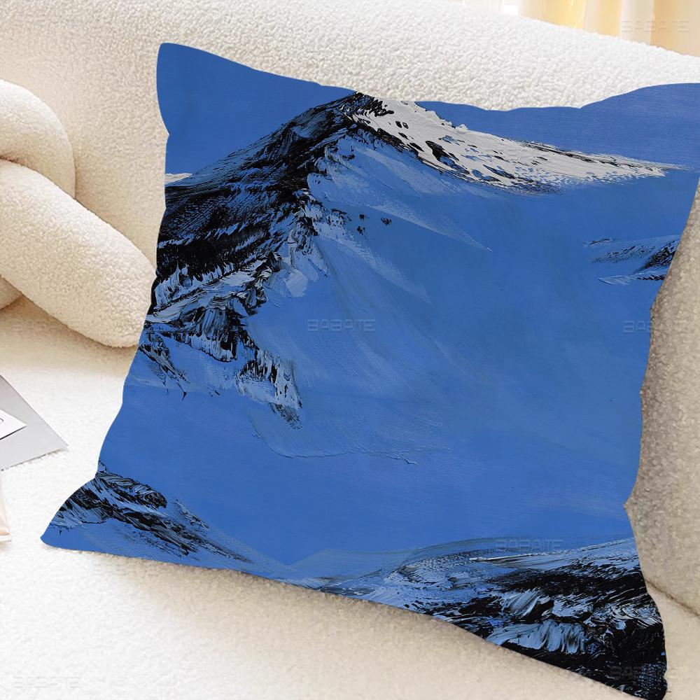 Conrad Jon Snow Mountain Artist Pillow Cover Design Cushion Cover Decor Holiday Decorati