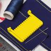 Verstellbarer Stichabstand 1,5-4 mm Handnäh-Kantenverschlusswerkzeug Tragbarer Clip-On Nahtführungslineal Stoffsaum-Reparatur-DIY-Werkzeug