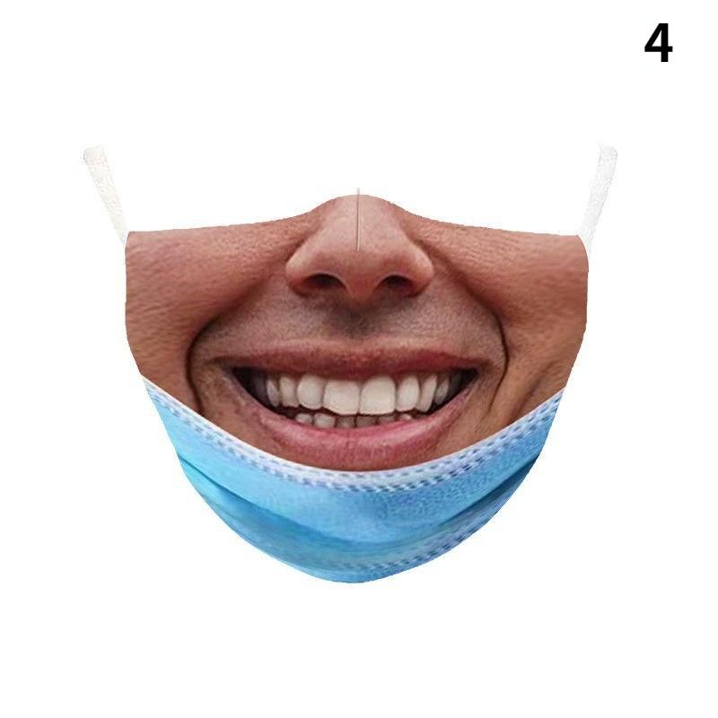 2021 Halloween Spoof 3D Printed Unisex Mask Wind and Dust Mask