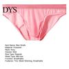 Comfortable Men Briefs Mid-rise High Elasticity Tight Fit Breathable Panties Mesh Stitching Sexy Underwear Solid Color Daily Wear Fine Lines