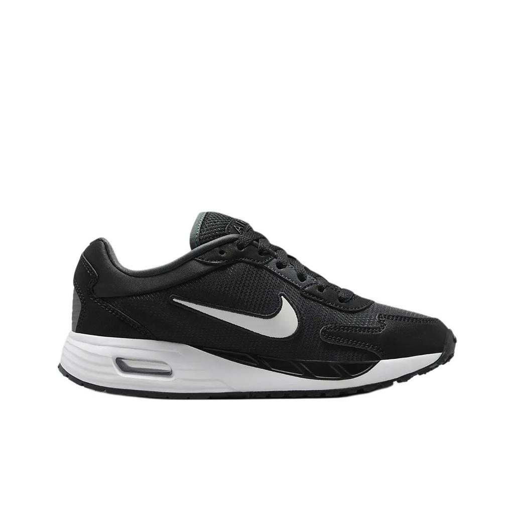 Nike Air Max Solo Comfortable Versatile Anti-Kick Shock Absorption Low-Top Casual Shoes Kids Sneaker Black White FV6367-001