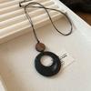 Love Pendant Necklace Internet Celebrity Fashion Versatile Sweater Chain High Sense Jewelry