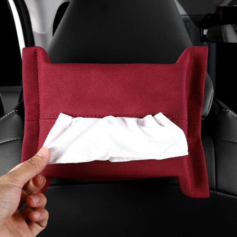 Auto-Taschentuchbox, Armlehnenbox-Taschentuchpackung, Hängend am Autositzrücken, Taschentuchtasche für Sonnenblende, Aufbewahrung für Auto-Innendekoration