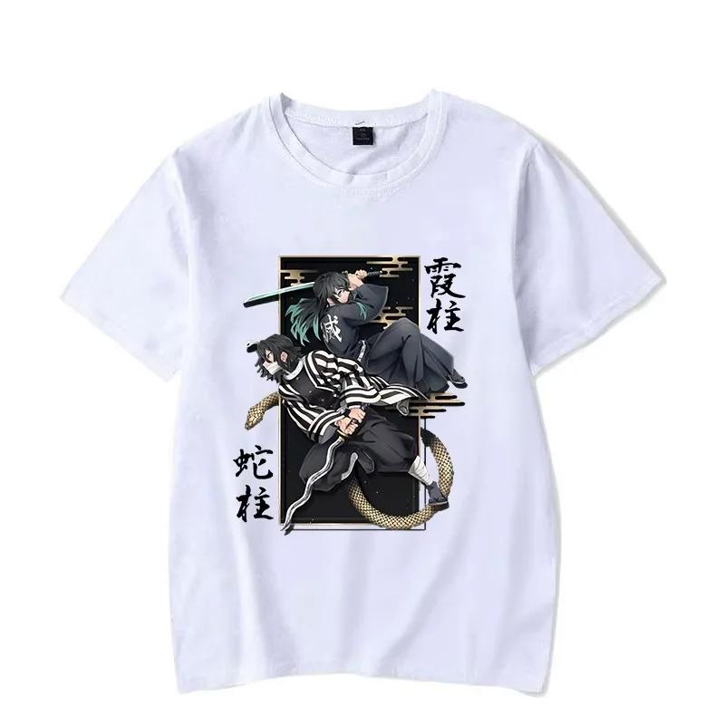 Anime Hot Iguro Obanai Tokitou Muichirou Printed Women Summer Short Sleeve Summer Tee Anime T Shirt Fashion Tops Jogging Shirt