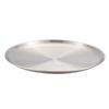 1PC Barbecue Plate Round Plate Fruit Vegetables Plate Gold Silver Color Stainless Steel
