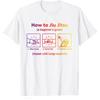 BJJ Beginner Jiu Jitsu Guide Funny Brazilian Graphic T-shirts Men Fashion Casual Tshirt 100% Cotton Loose Oversized T Shirt