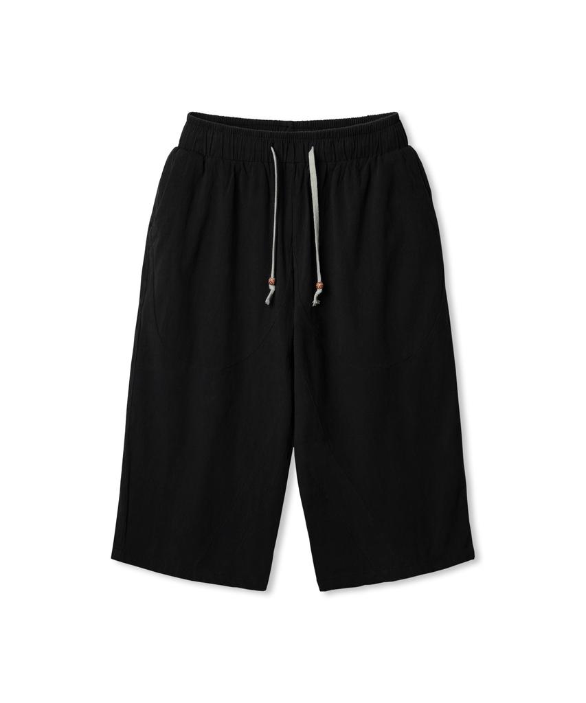 ALVINCLO [Deluxe] Linen-Like Cropped Waist Pants Dlx2912 (3 Colors)