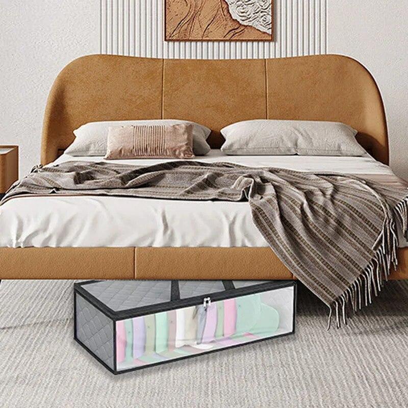 1Pc Wardrobe Organizer Clothing Storage Box Waterproof Clothing Storage Box Under Bed Large Capacity Dust Proof Storage Bag Save Space