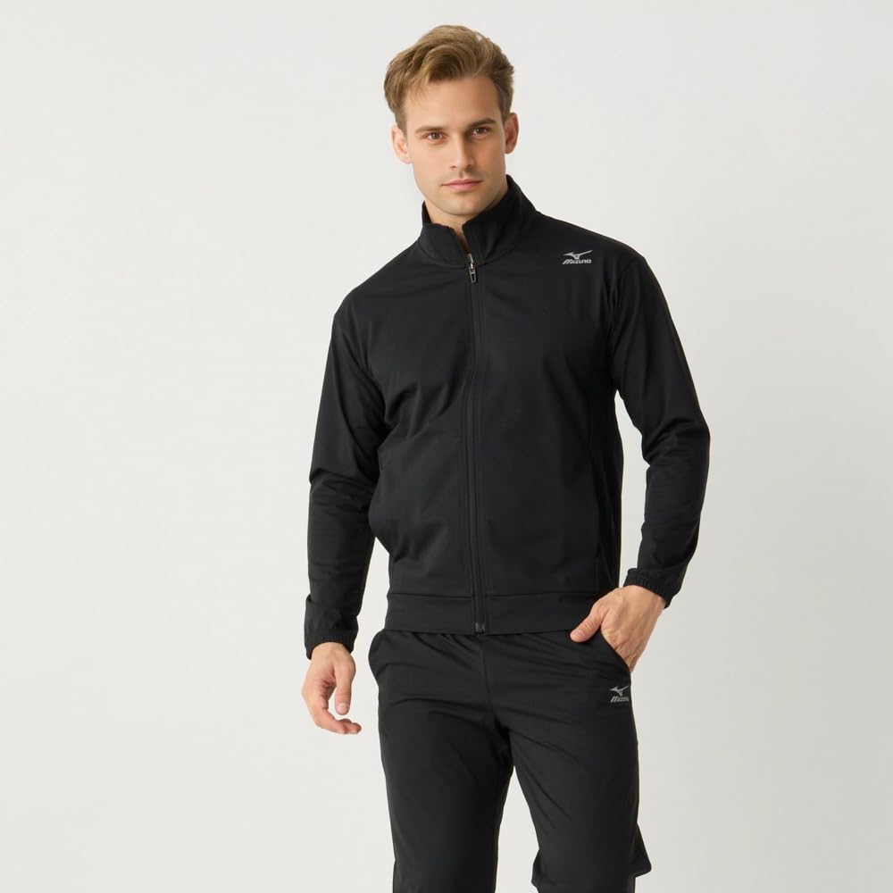 Mizuno Training Wear Stretch Knit XL High-Gauge Jacket, K2JECM20, Black,