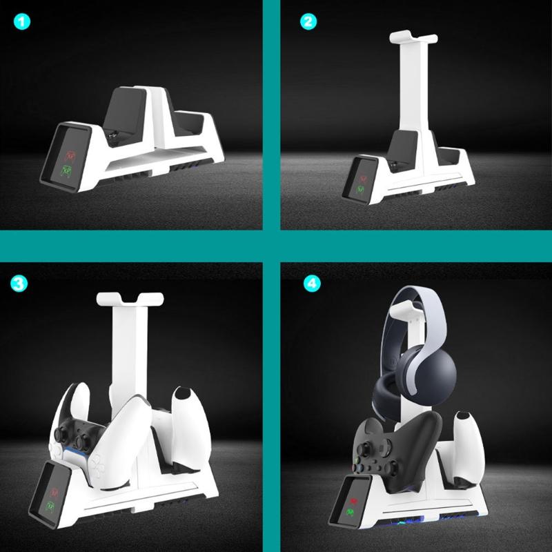 Vertical Stand For Console Dock Mount Supporter Base Holder for Gaming Console Headphone Storage Rack Accessories