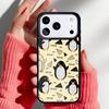 Cute Kawaii Penguin Phone Case for iPhone 17 16 15 14 13 Pro Max Back Cover for 12 11 Pro Coque