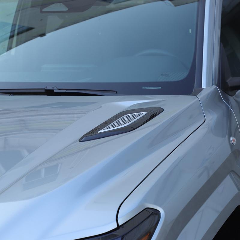 Car Hood Air Vent Cover Trim For Lexus LX600 ABS Silver Exterior Car Accessories