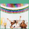 Vibrant Rainbow Streamer Banner For Birthday Party Decoration And Festive Atmosphere