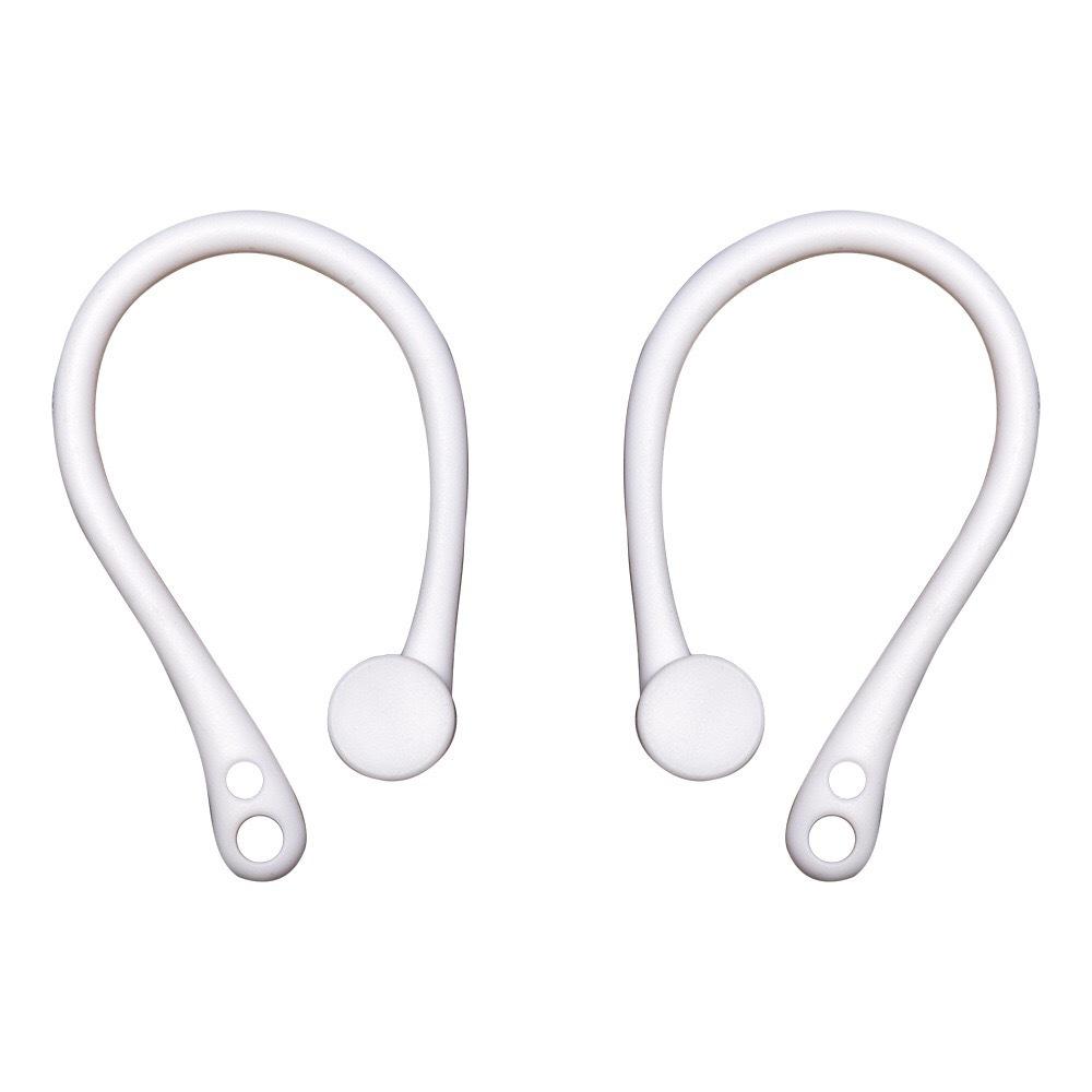 1 Paar Silikon Anti-Verlust Ohrhaken Bluetooth-Headset 1 2 3 Pro Sport Anti-Drop Kabelloser Ohrhörer Ständer Sportteile Weiß Schwarz