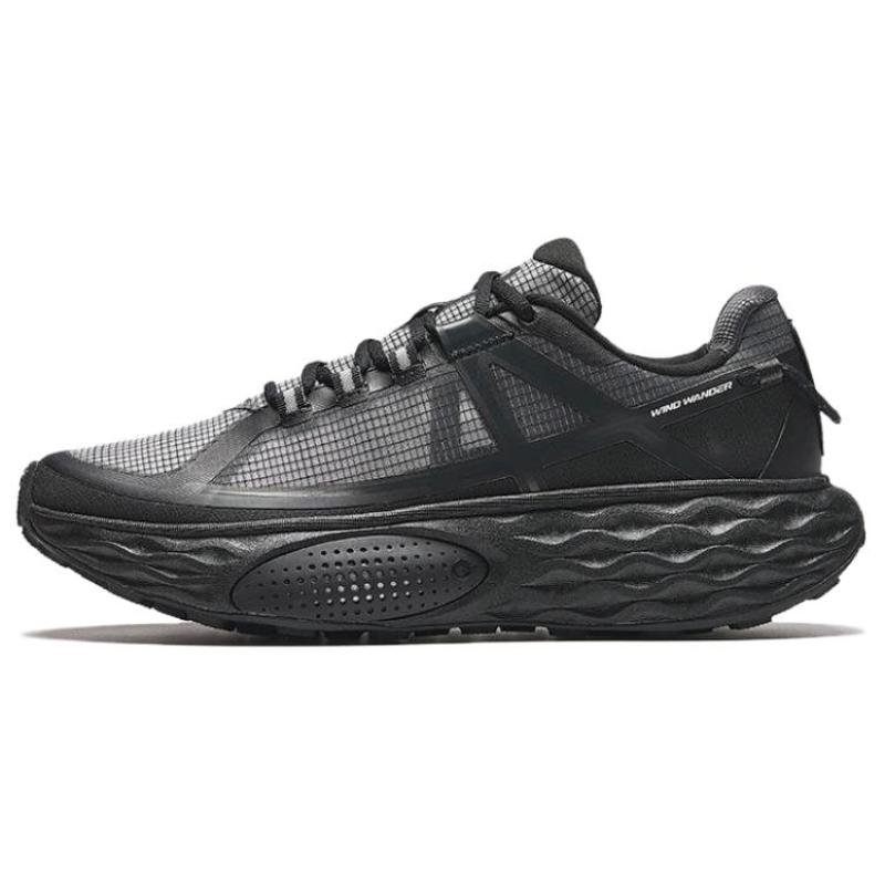 Anta Кроссовки для бега Champion Series с амортизацией, нескользящие, дышащие, низкие, мужские, черные кроссовки 112426623A-3 44
