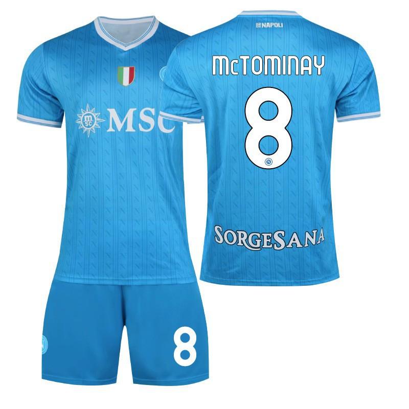 

A2526 Naples Jerseys Home 11 De Braunet Football Uniforms Children s Clothing 19 Hoyren 8 McTominay M