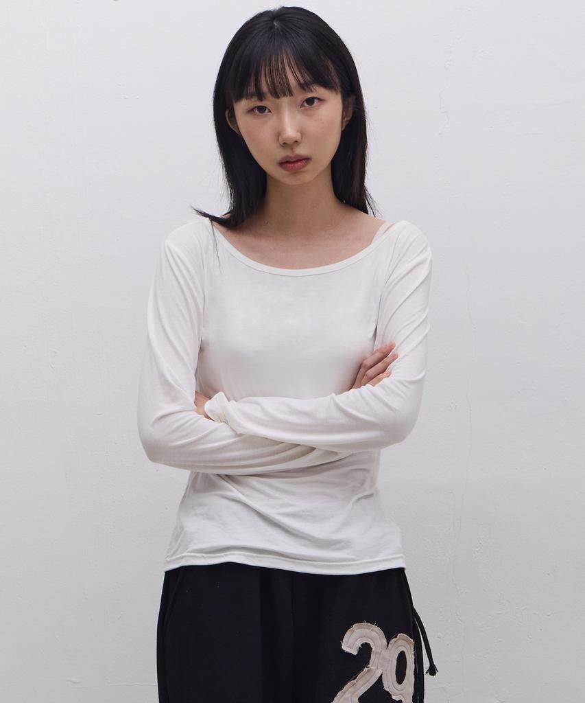 Ebeulisi Lettering Logo Long Sleeve (White)