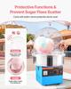 Electric Cotton Candy Machine, 1000W Electric Floss Maker With Cover, Commercial Cotton Candy Machine w/Stainless Steel Bowl & Sugar Scoop, Ideal for