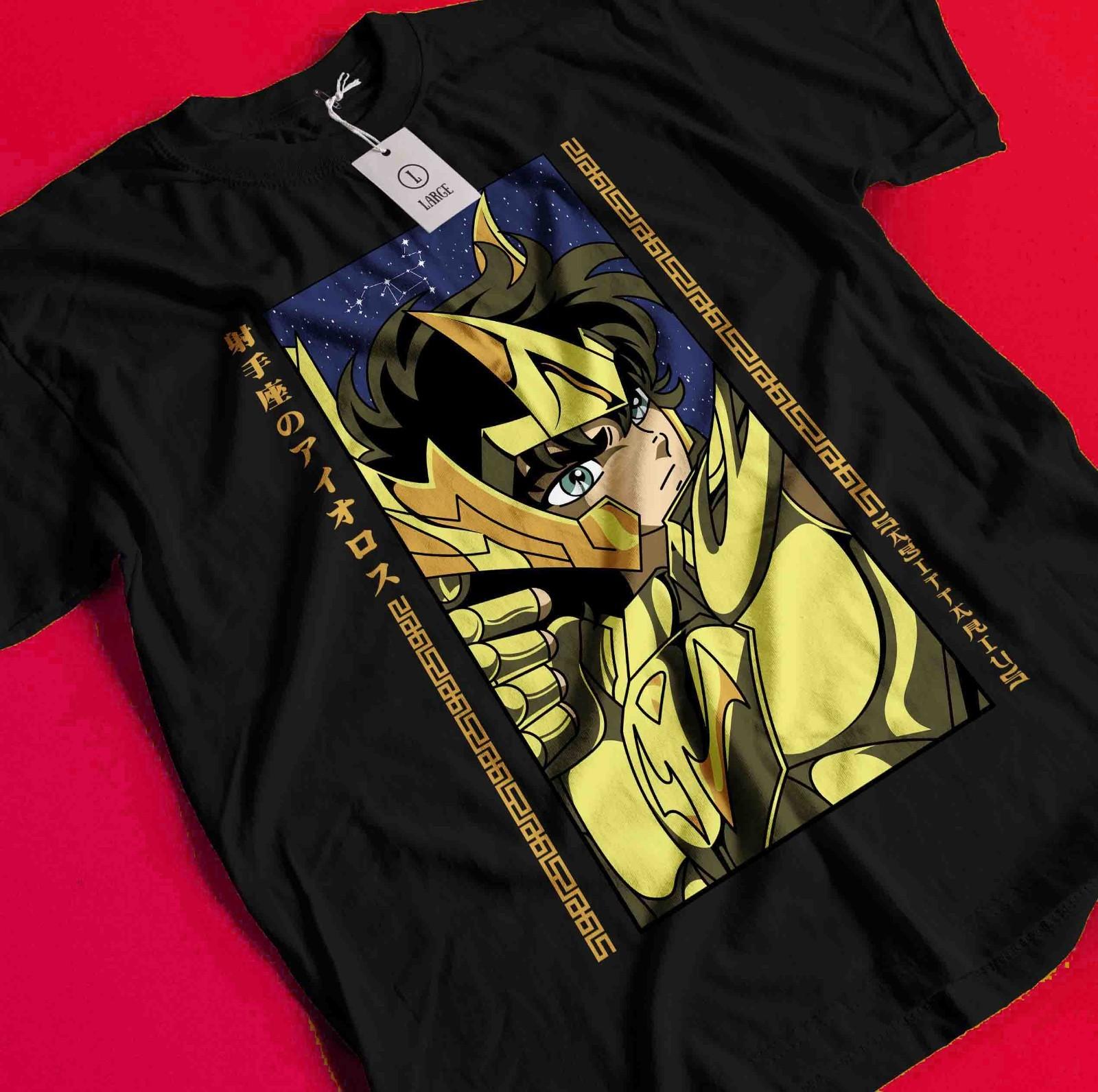 

Футболка Saint Seiya Рыцари Зодиака Аниме Манга Икку Унисекс Графическая футболка BB643 S