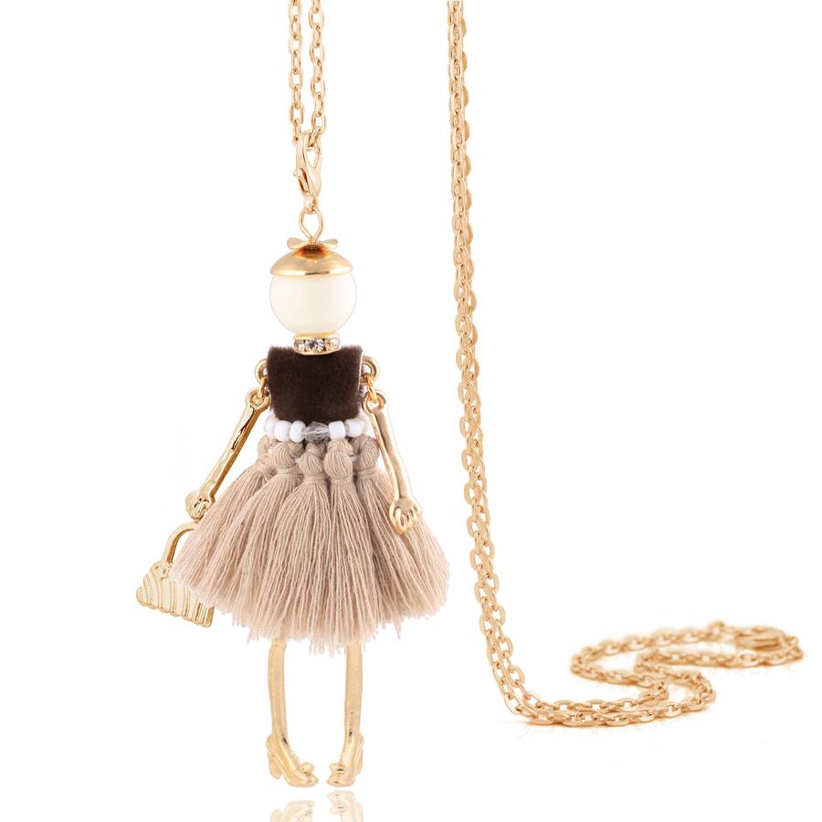 Cute Women Necklace Statement Lady Charm Long Trendy Necklace New Fashion Female Big Pendant Lovely Jewelry Gift