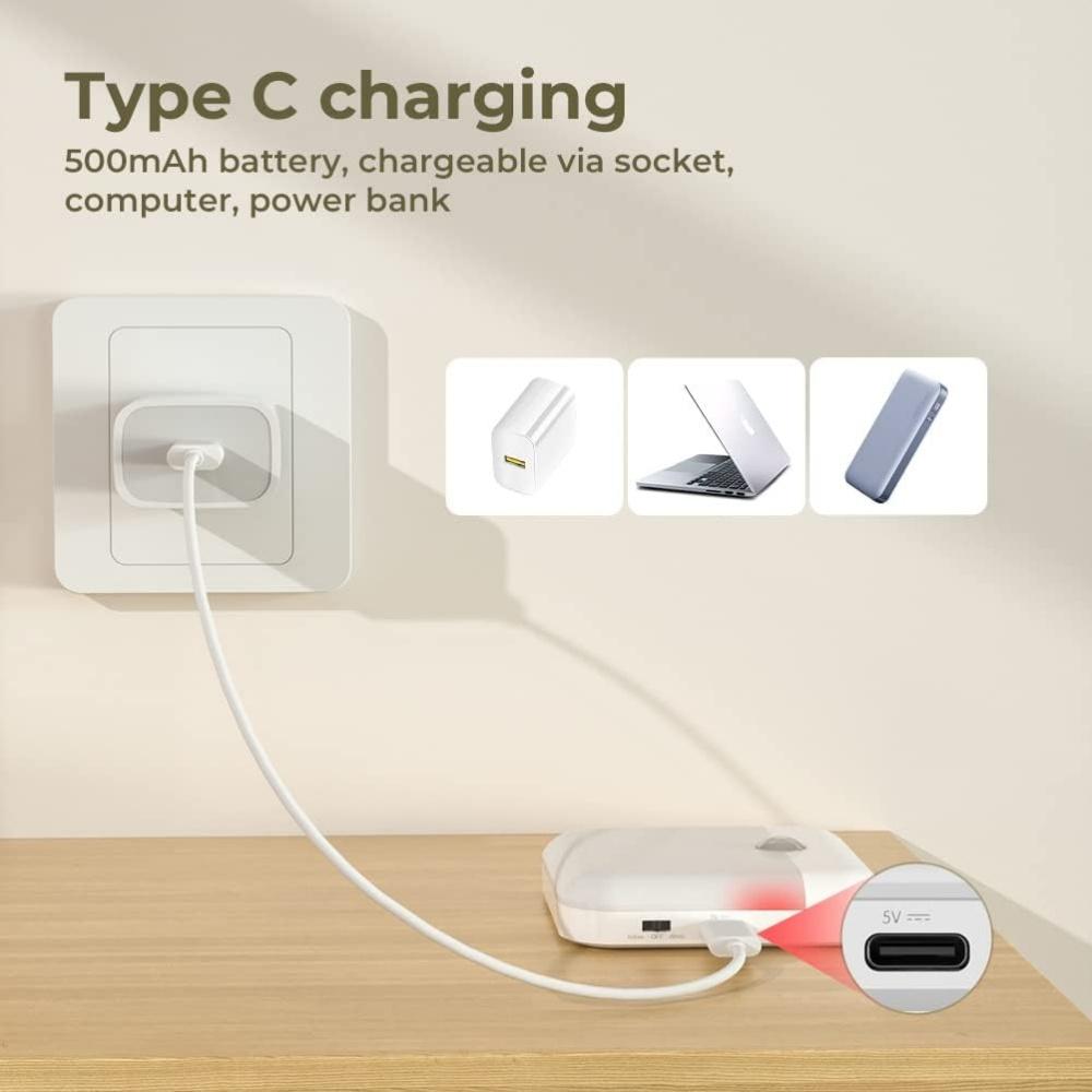 Motion Sensor Led Light Usb Charging Square Lamp for Bedroom Kitchen Stair Hallway Wardrobe Cupboard Lighting