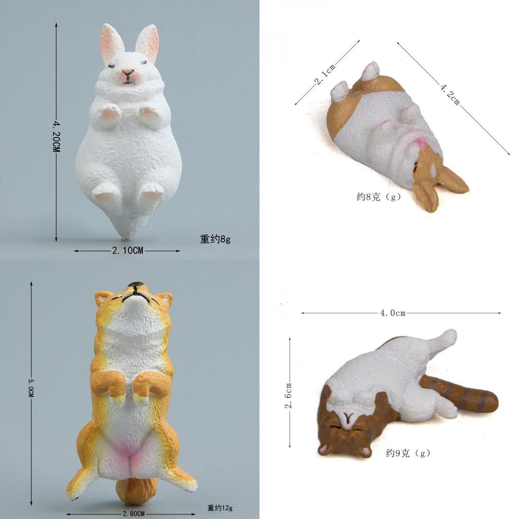 Japanese Animal Resin Refrigerator Magnets With Sleeping Bears Rabbits And Tigers For Home Decor
