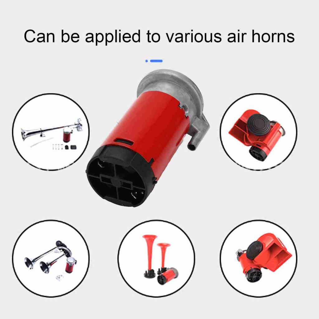 12V Luftkompressor Hupe Pumpe, 105-115db, Auto Hupe Luftpumpe Kompressormotor für Autos, Lastwagen, Boote und Motorräder