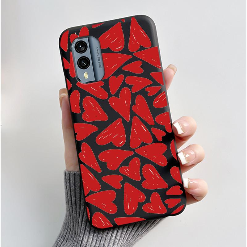 Casing For Nokia X30 5G Anti-scratch Bumper Soft Shell For Nokia XR21 Beautiful Brightly Colored Sunflower Pattern Black Case