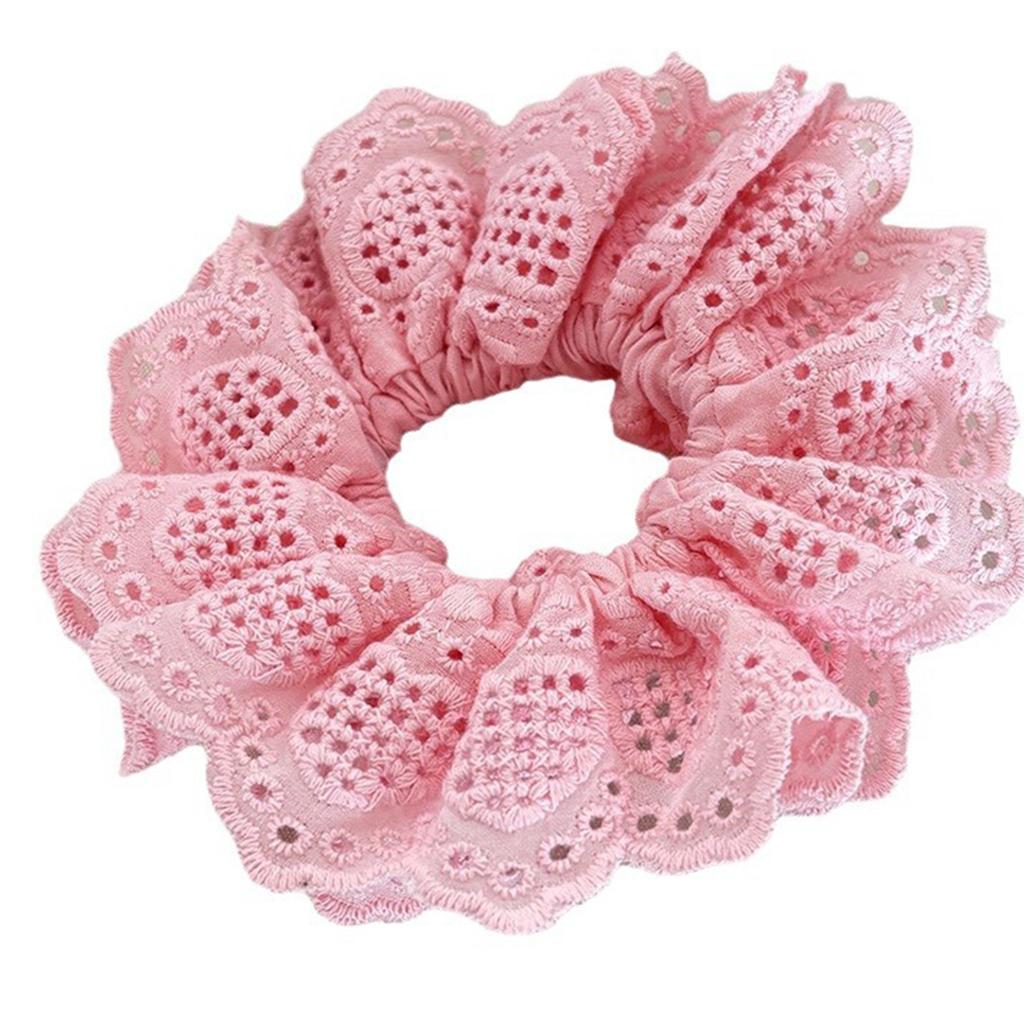 Temperament Elastic Hair Scrunchies for Girl Lace Trim Hair Rope Makeup Spring Hair Rope for Girl Hair Styling Supply