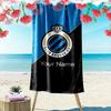Benutzerdefinierter Name Club Brügge K.V. Druck Strandtuch, Großes Weiches Schnelltrocknendes Handtuch für Strand Camping Schwimmen -HE25