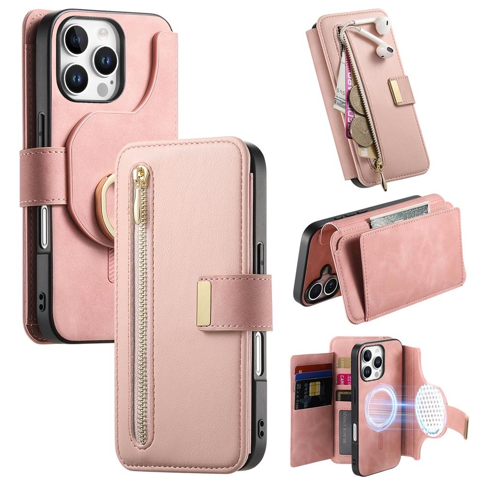 Leather Wallet Case for For Iphone 16E 16 Plus 15 Promax 14 13 12 11 Phone Cover 2 in 1 Flip Case Magnetic Card Wallet Case For iPhone 16