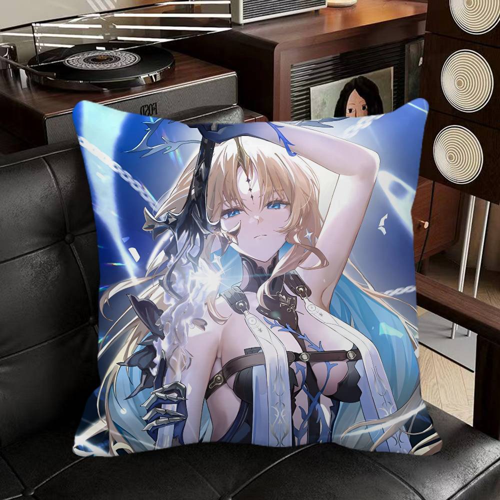 

Cartethyia Wuthering Waves Game Pillow Case Square Pillow Bedroom Sofa Leisure Comfort Cushion Car Home Decoration 16x16Inch