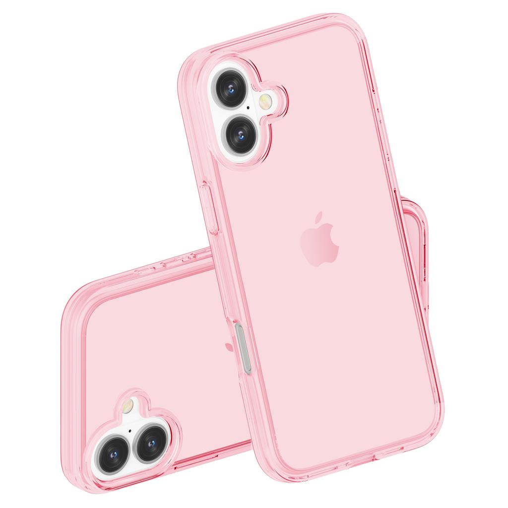 For iPhone 16 Plus Case Transparent PC+TPU Hybrid Phone Cover