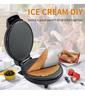 Electric Breakfast Crepe and Egg Roll Maker with Spring Roll & Ice Cream Skin Functions