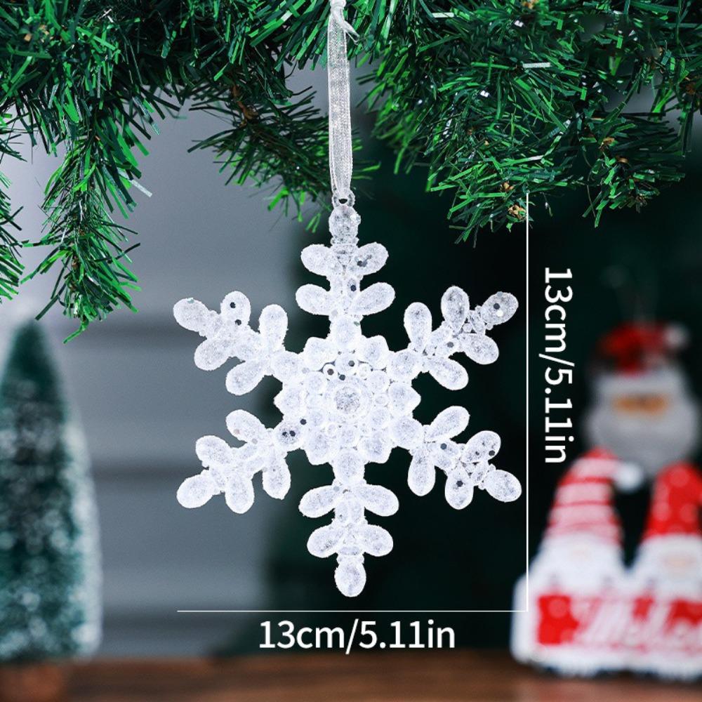 

Transparent Christmas Tree Ornaments Acrylic Crystal Hanging Christmas Crystal Pendants Navidad Style 6