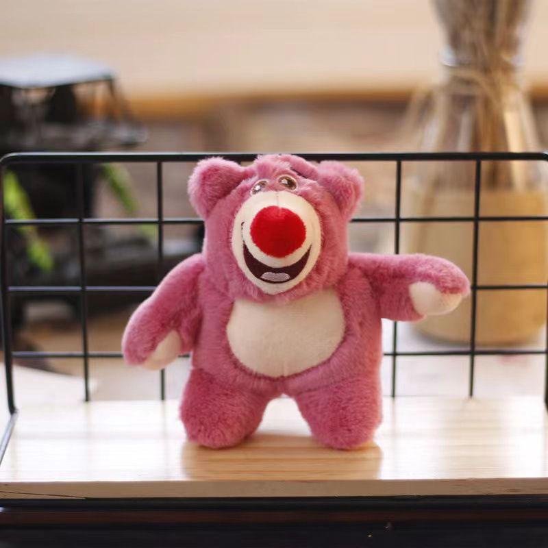 Cute Lotso Strawberry Bear Plush Pendant For Toy Story Fans