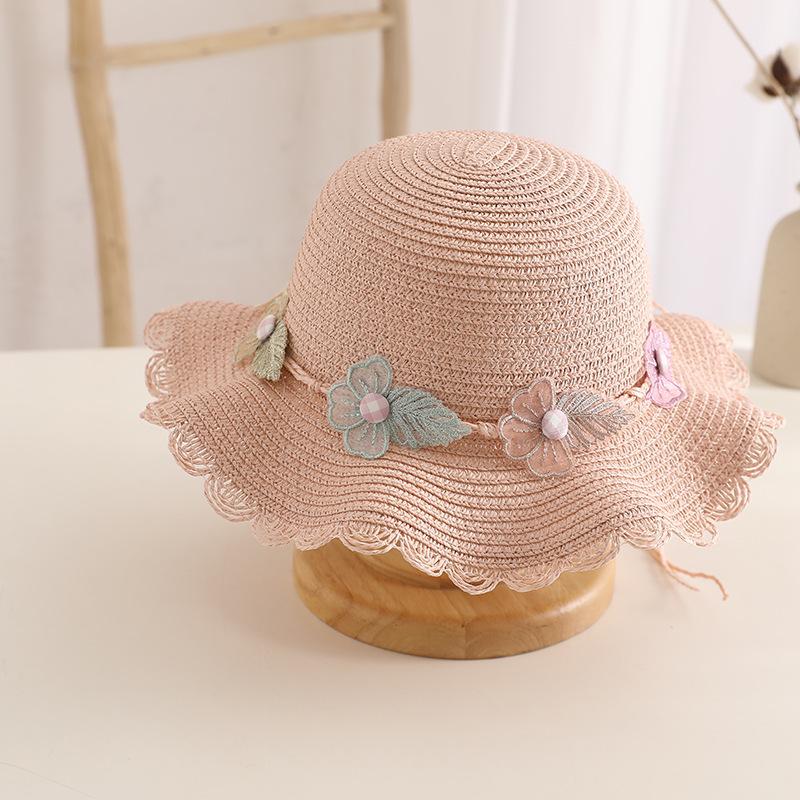 Nuovo Cappello di Paglia per Bambini Cappello da Spiaggia da Donna Borsa Intrecciata in Paglia Set Due Pezzi