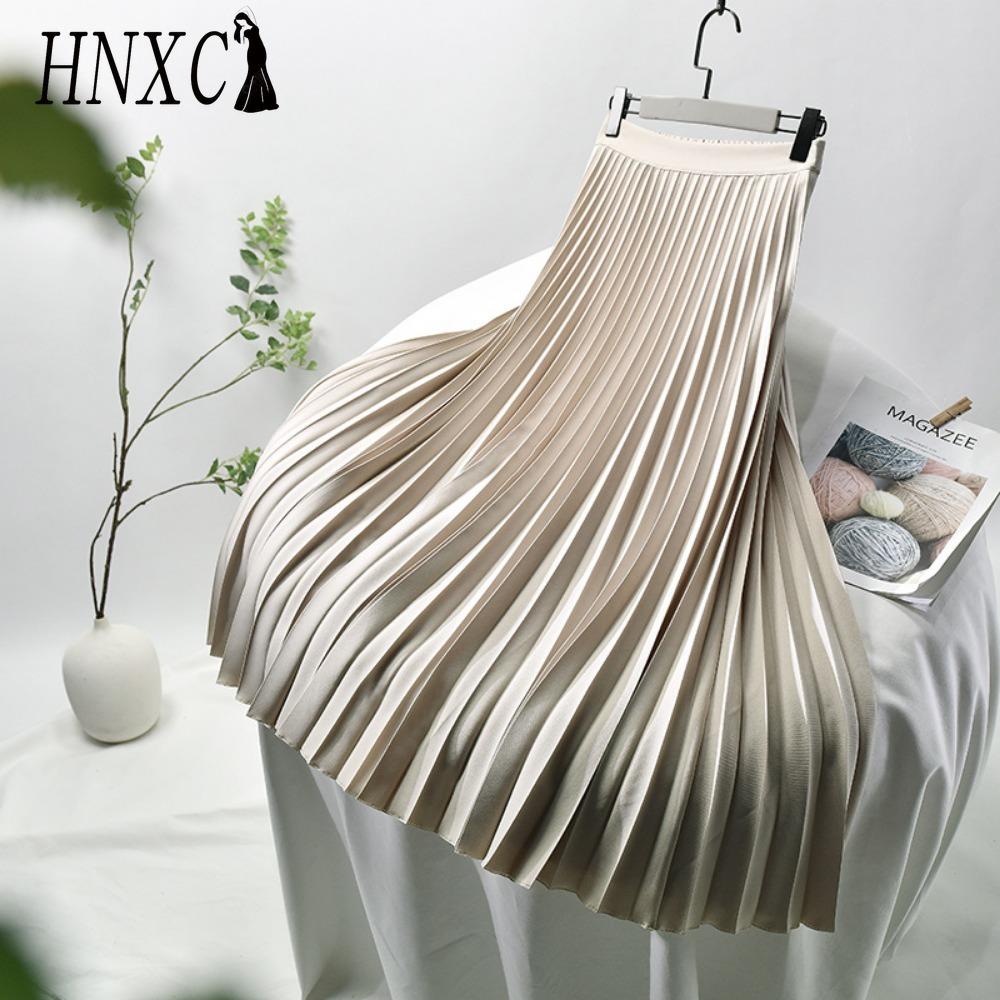 HNXC Damenmode Lässig Einfarbig Druck Sommer Frühlingsrock