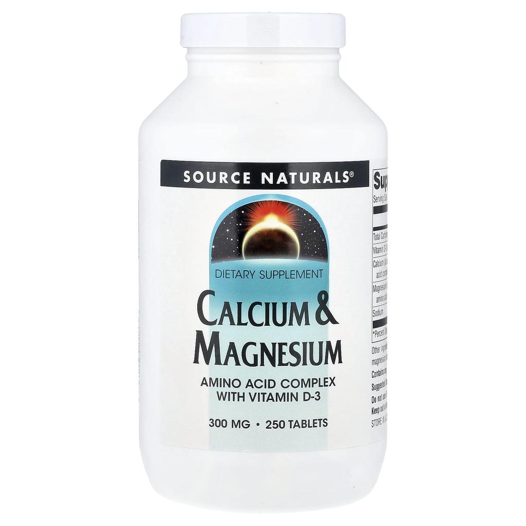 Calcium & Magnesium, 300Mg, 250 Tablets