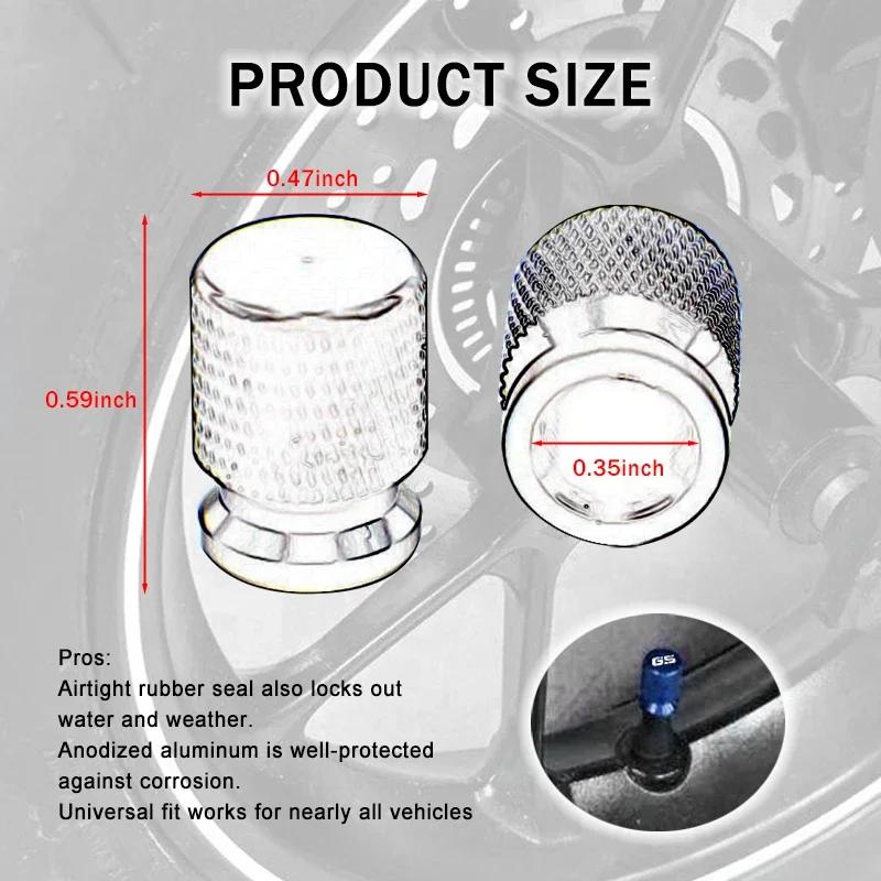 4 Stück Aluminiumlegierung Eindrehbare 12mm Netz-Ventilkappen Automobil Motorrad Allzweck Reifenventilkappe Autozubehör